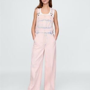 GAP Women's Light Pink Denim Overalls